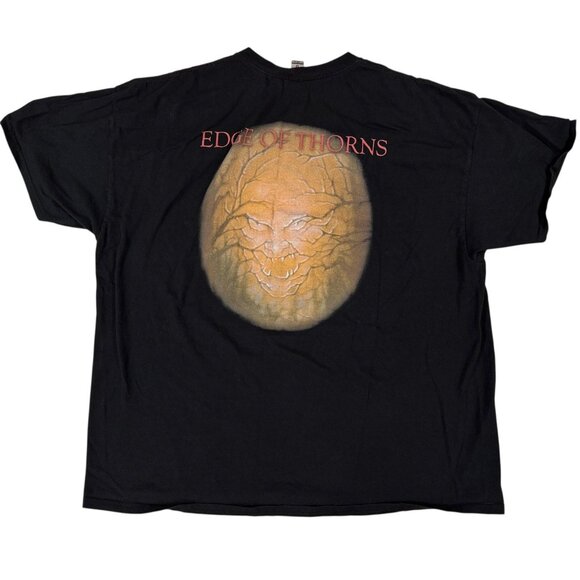 Savatage Edge of Thorns T-Shirt 2XL Black Heavy Metal Band Tee Gildan Reprint - Picture 4 of 10